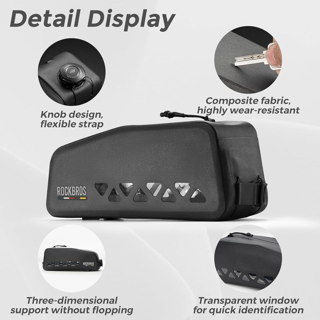 ROCKBROS Top Tube Bike Bag Waterproof Buckle Lock Design Lightweight