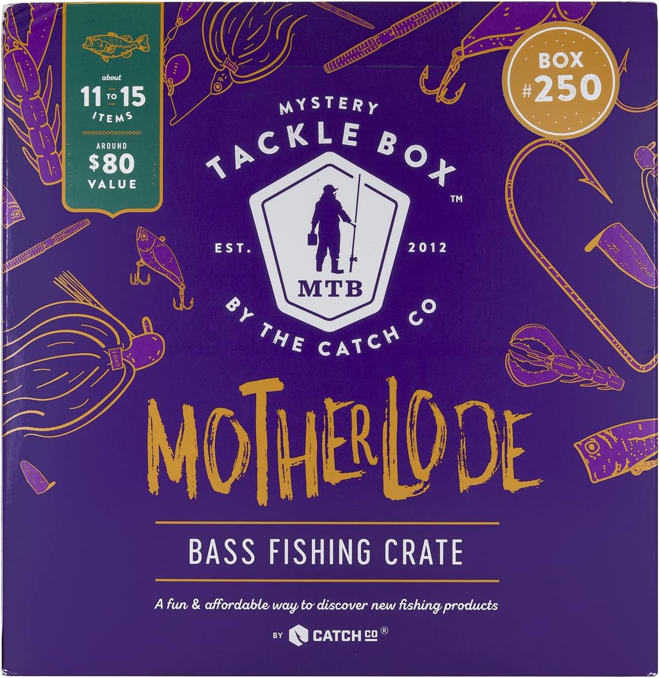 Catch Co Mystery Tackle Box Freshwater Bass Fishing Kit