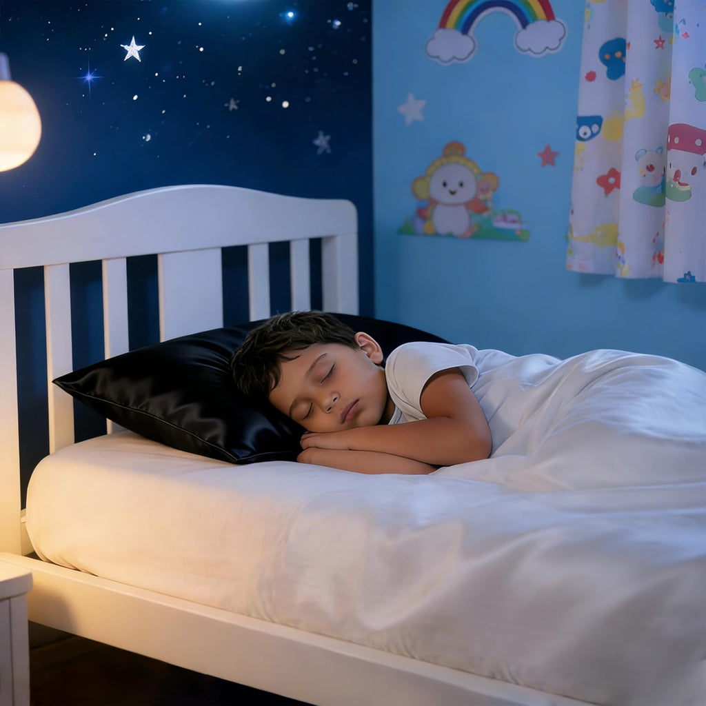NTBAY Toddler Pillows with Pillowcases Set, 4 Piece 13 x 18, Black