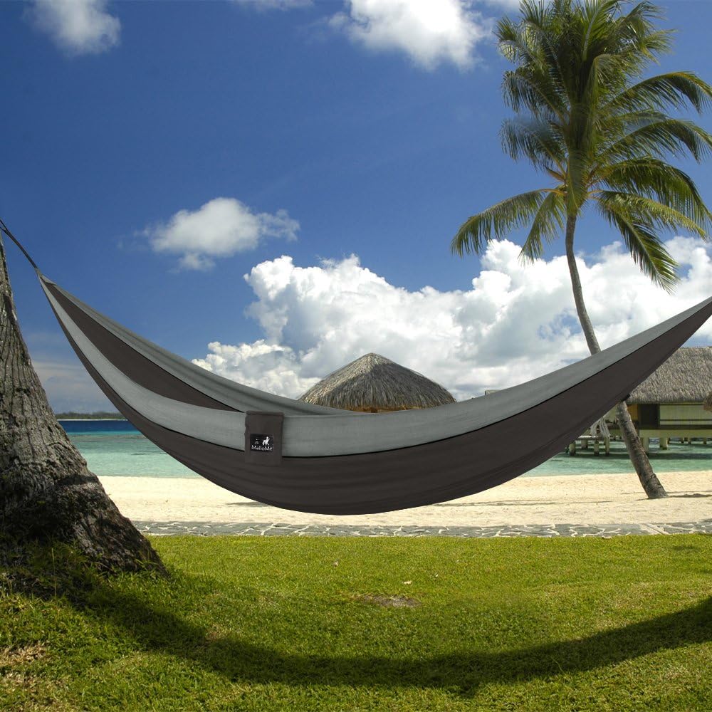 MalloMe Camping Hammock for Adults & Kids - Portable Hammocks for Outside - Hamacas para Adultos Outdoor Single & Double Two 2 Person Hammock - Hamaca/Hamacs/Amacas Heavy Duty Tree Travel Hamock