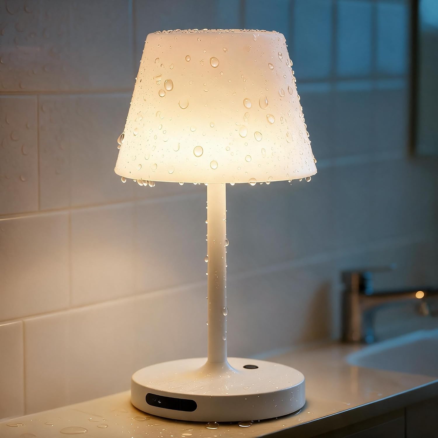 SAIWEYA Outdoor Waterproof Shower Lamp, 5200mAh Rechargeable Bathroom Lamp