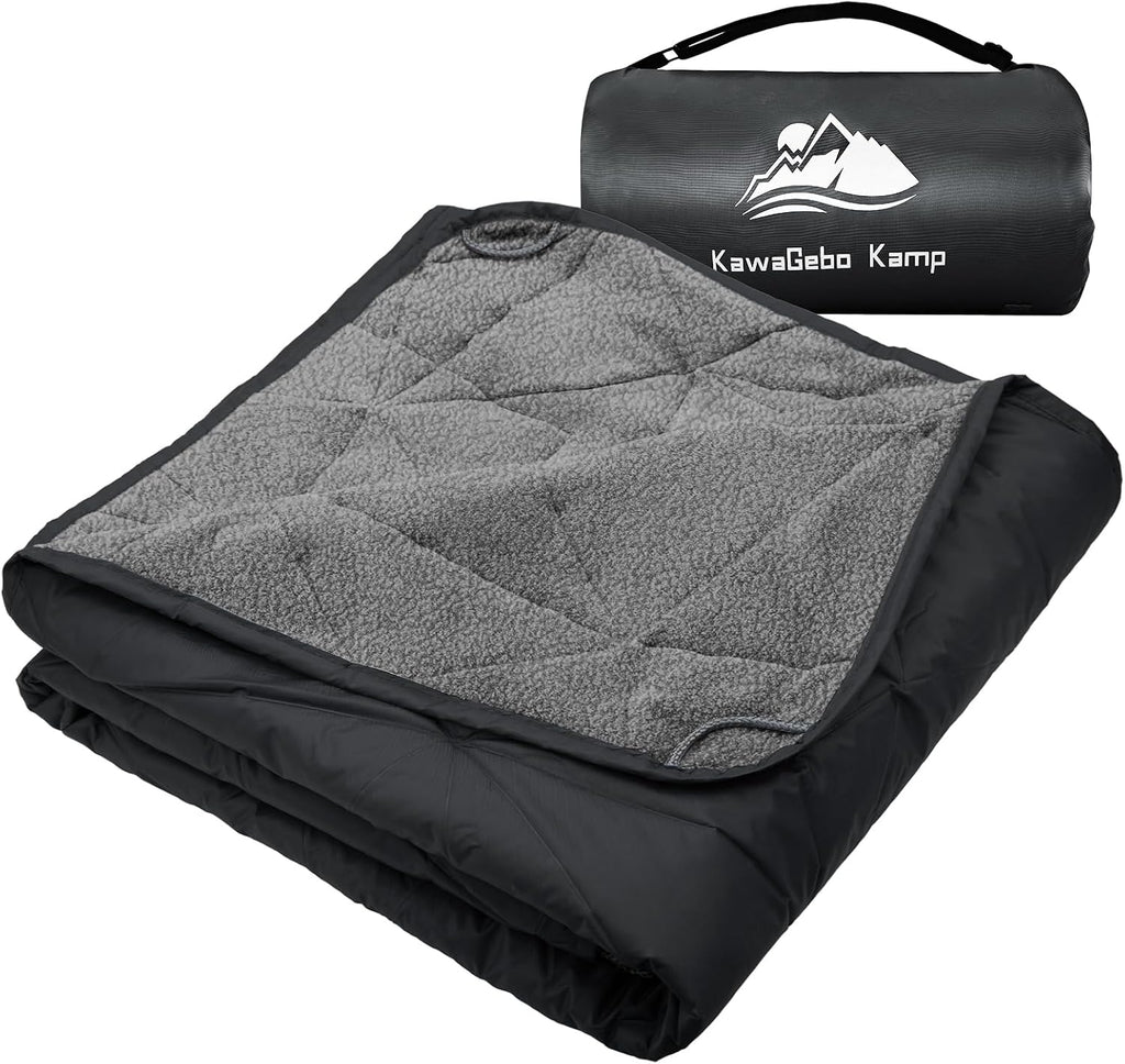 Large Waterproof Outdoor Blanket Thick Fleece 80" x 58"