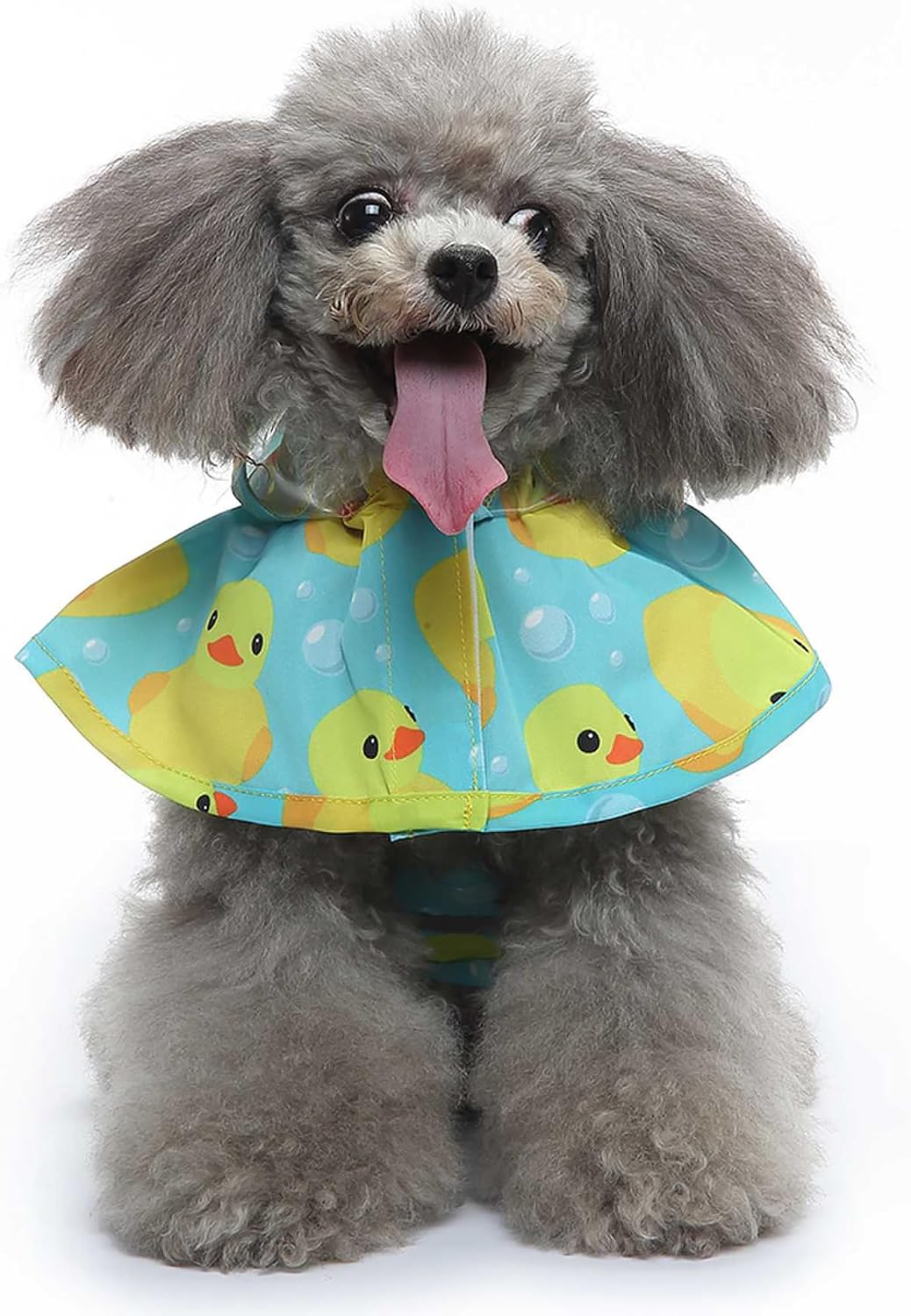 Dog Raincoat Hooded Reflective Waterproof Slicker Poncho