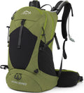 IX INOXTO Hiking Backpack, 26L/40L Waterproof Hiking Daypack with 3L Water Bladder and Rain Cover, Lightweight Travel Camping Backpack for Men Women (Dark Green)