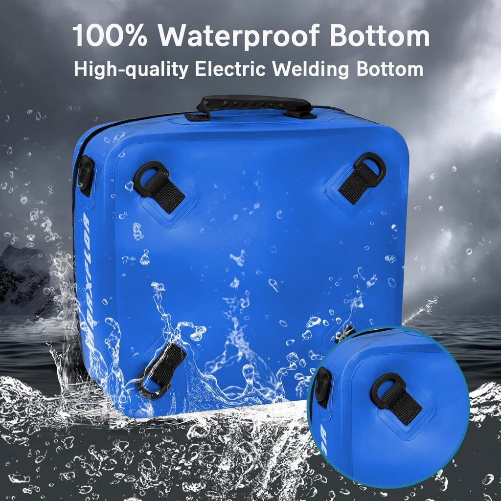 MORXPLOR Waterproof PVC Paddleboard Cooler Deck Bag - 12 Can Soft Insulated Cooler for Paddleboarding, Camping, Kayaking