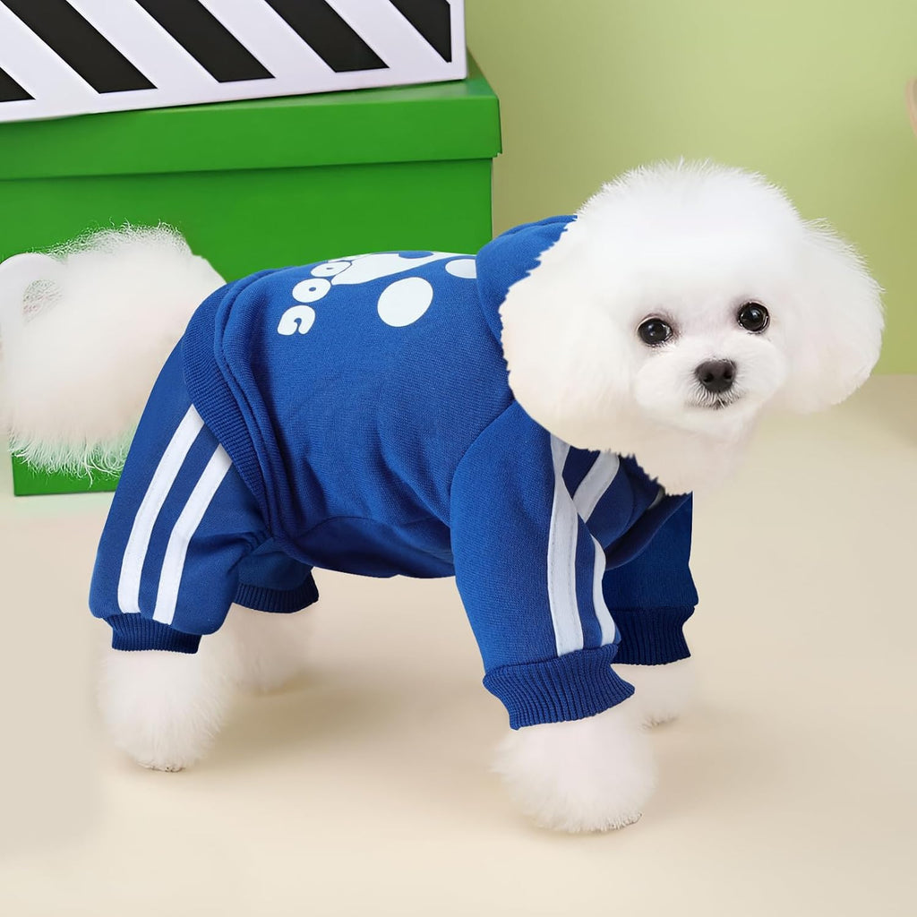 Dog Hoodie 4 Legs Jumpsuit Puppy Clothes Pullover Sweatshirt Pet Coat