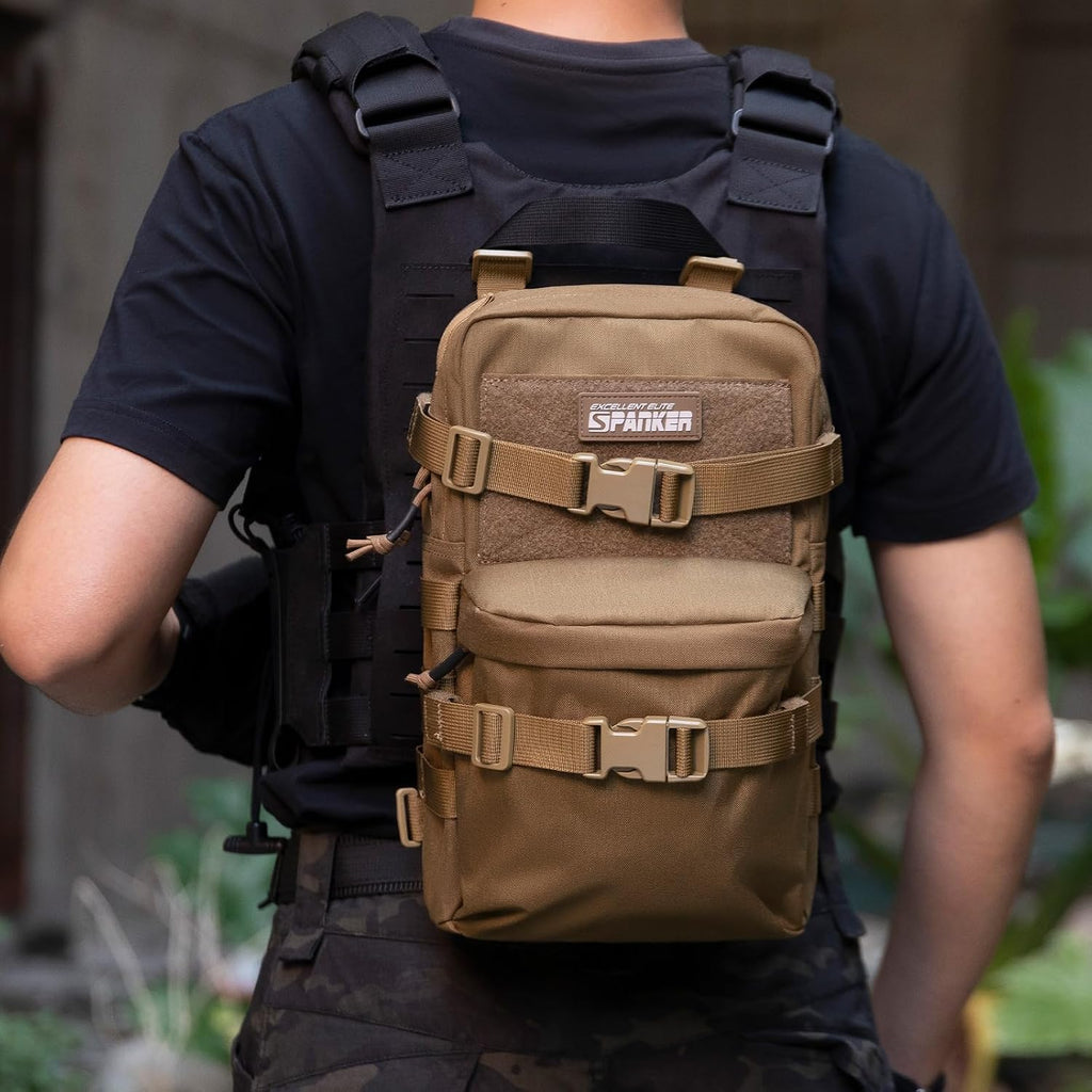 EXCELLENT ELITE SPANKER Tactical MOLLE Hydration Backpack Water Bladder Carrier Pack for Tactical Vest Backpack Plate Carrier