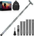 aiGear G2 Tactical Hiking Stick with Survival Kit, 5-Section Staff