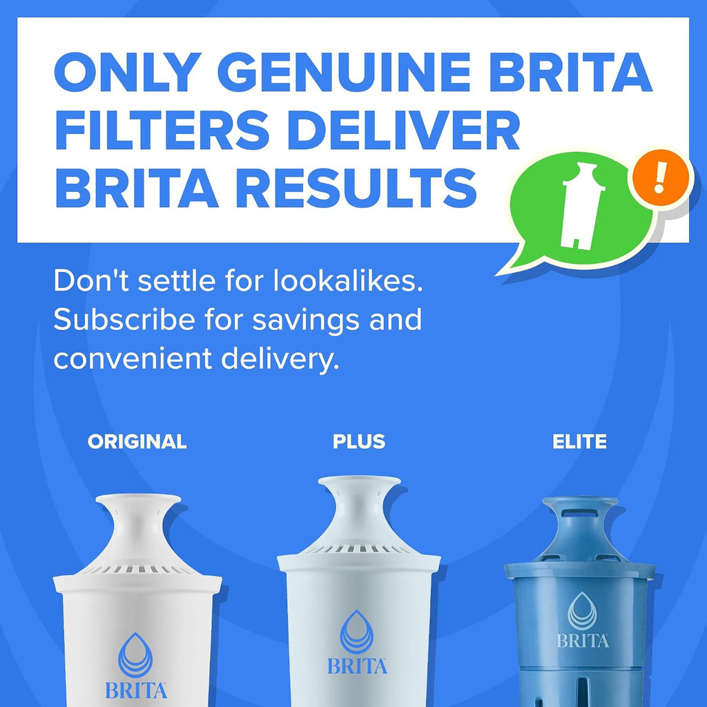 Brita X-Large 27 Cup Water Dispenser, Includes 1 Filter, Gray
