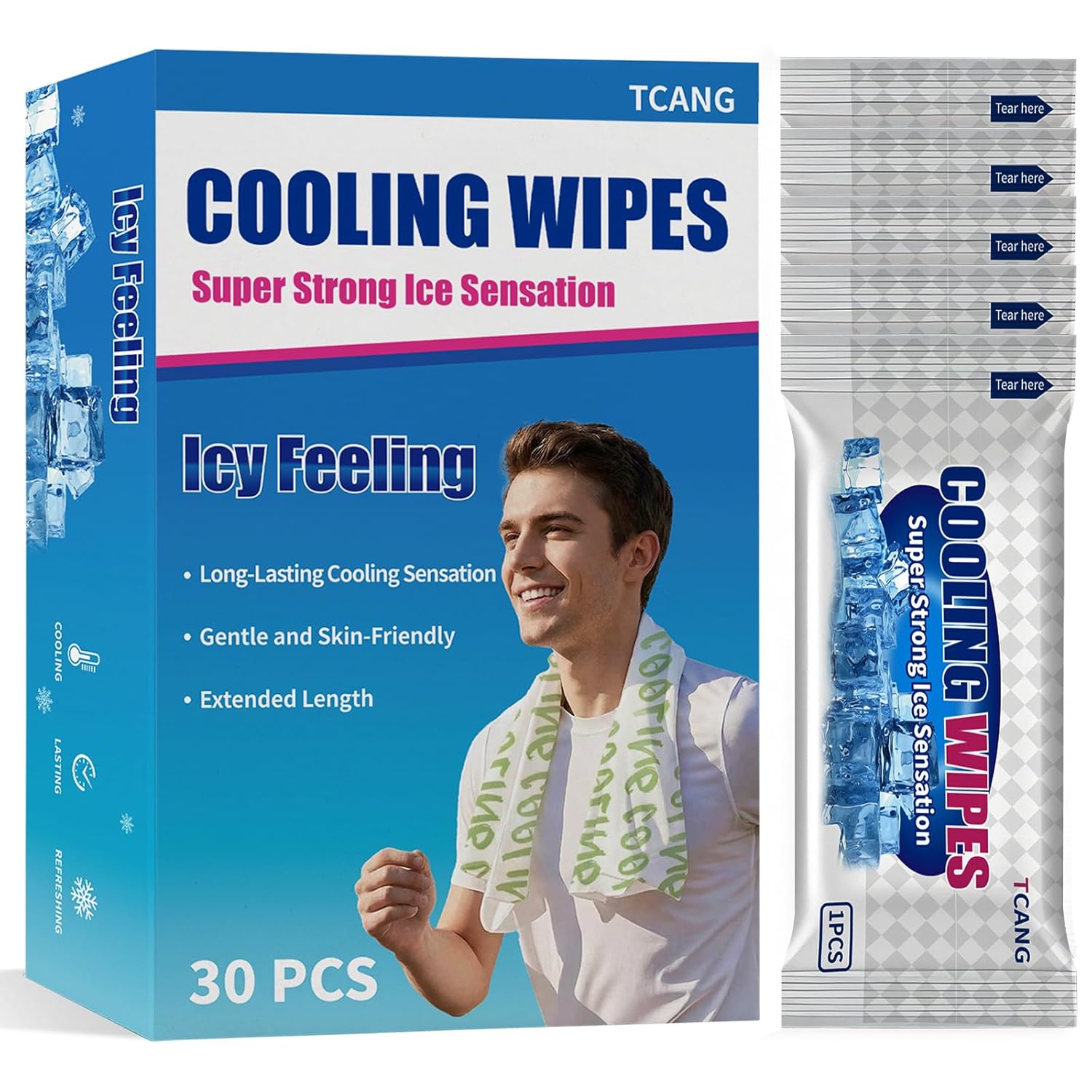 50 Pack Cooling Wipes Cooling Towels for Neck and Face Cool Towel Neck Wraps, Ice Towel, for Yoga,Sport,Running,Gym,Workout,Camping,Fitness,Workout & More Activities Camping in Hot Weather (Green)