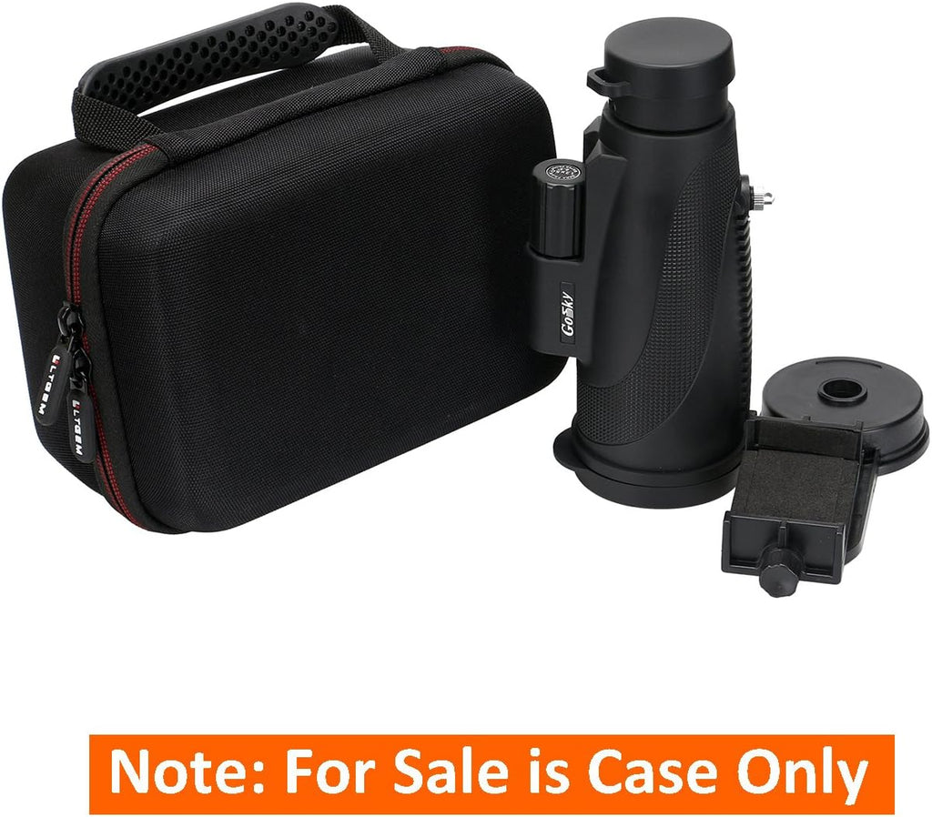 LTGEM Monocular Case Hard Carrying Case Compatible for Gosky 12X55 or Titan 12X50 or Pankoo 40X60 High Power Prism Monocular Telescope