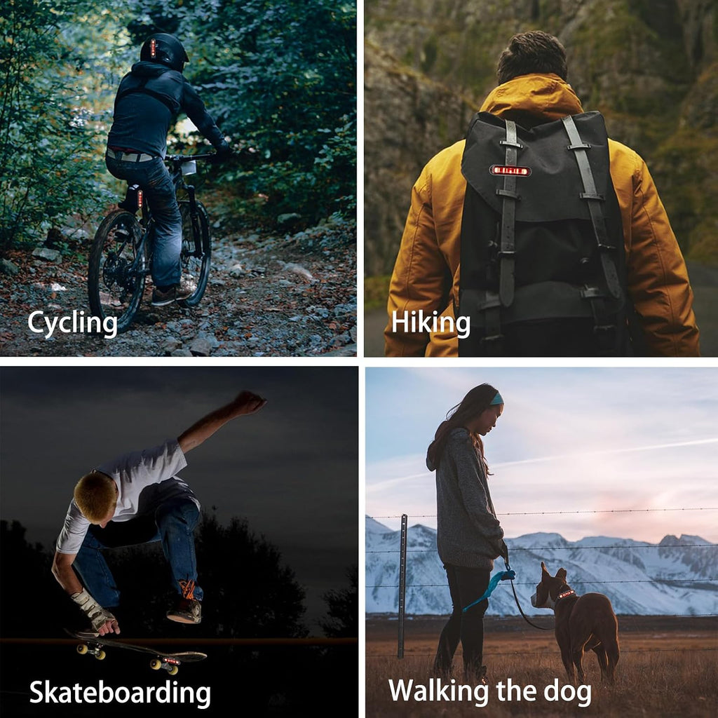 Bike Tail Light, Bicycle Rear Lights USB-C Rechargeable LED Cycling Safety Flashlight with 4 Light Mode for Road Mountain Night Riding & Adults Men Women