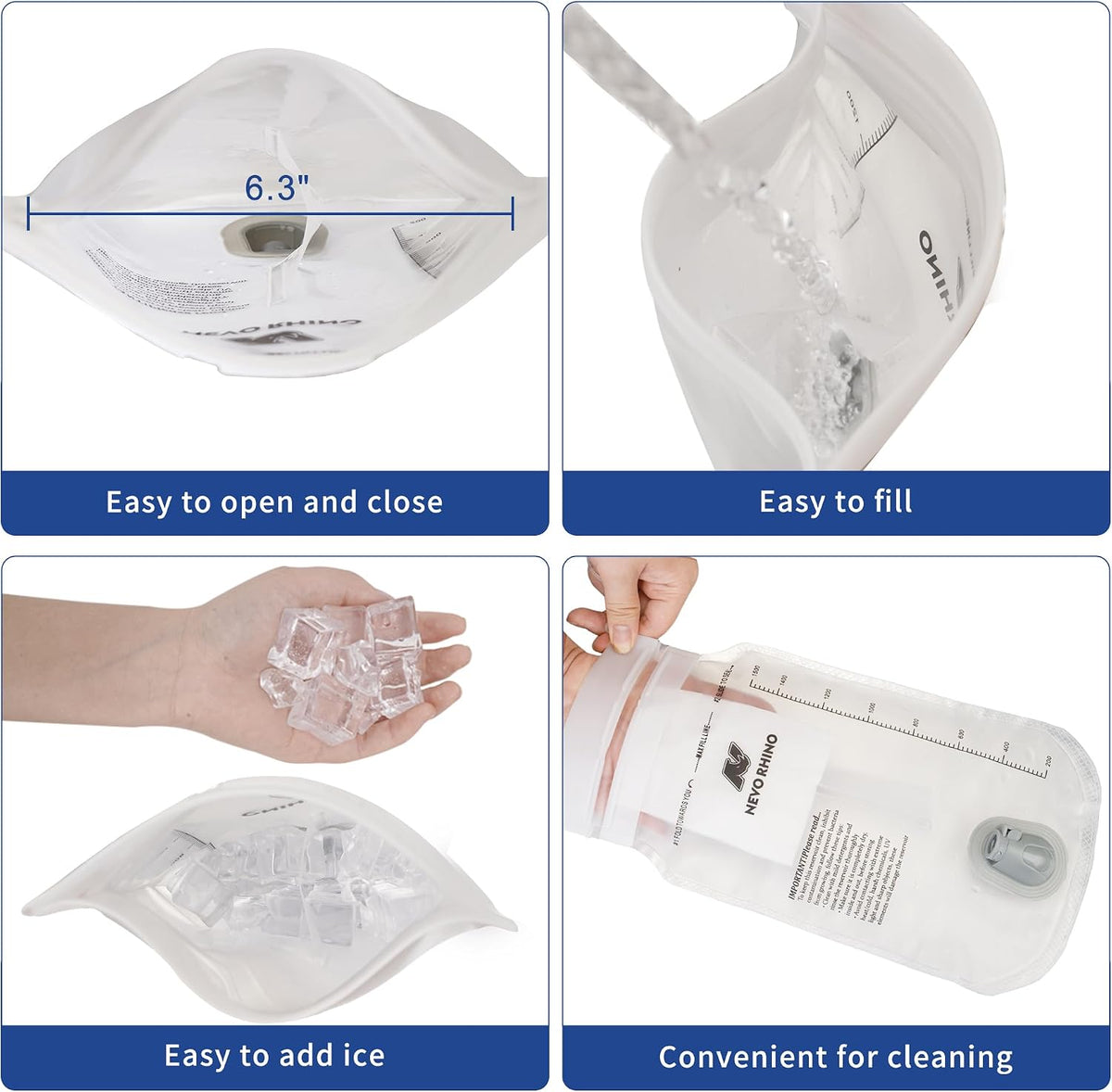 N NEVO RHINO Hydration Bladder 1.5L - 2L- 3L Leak Proof Water Reservoir