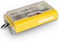 Plano Edge Micro Fly Storage Box, Gray and Yellow, Waterproof and Rust-Resistant Customizable Fishing Tackle Organization