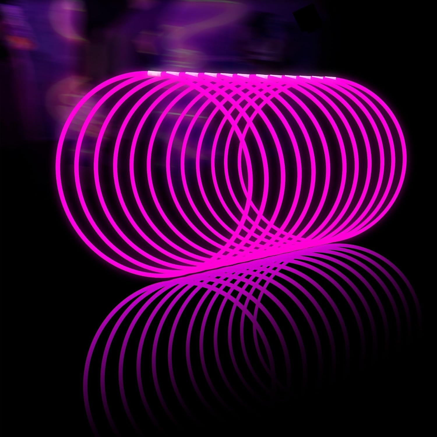 Glow Fever Glow Sticks Bulk 100ct 22'' Glow Necklaces with Connectors, Neon Light Sticks for Party Festivals Raves Concert Birthday Wedding, Yellow