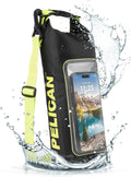 Pelican Marine IP68 Waterproof Dry Bag 2L w/Phone Pouch/Case - Black/Yellow