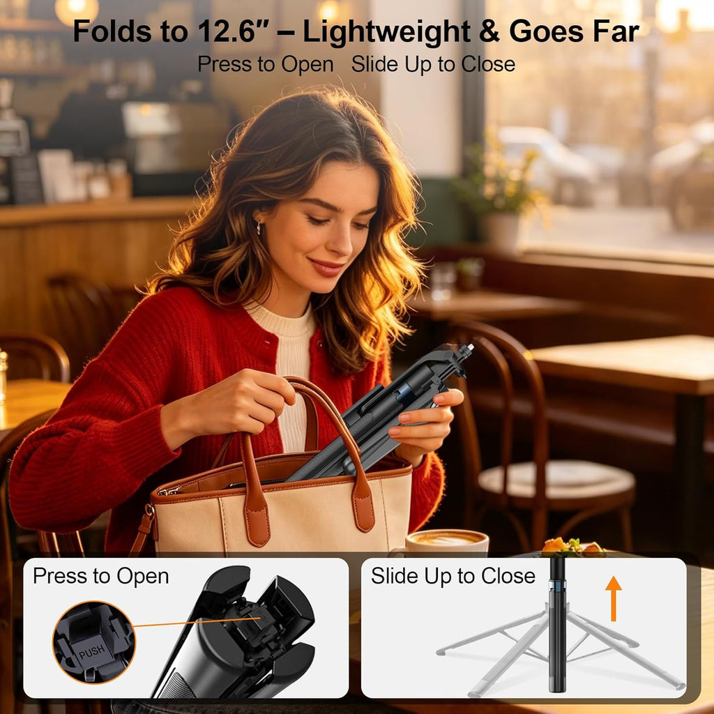 Content Creator Essentials Vlogging Kit for iPhone, Tripod & Wireless Mic