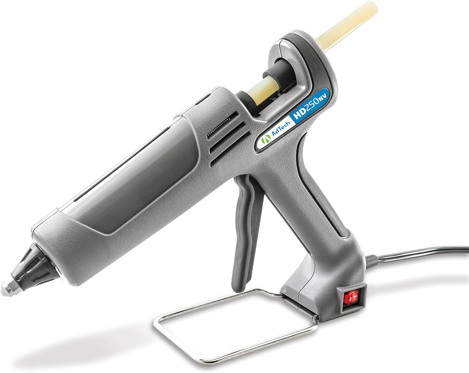 AdTech Industrial Strength Full Size High-Output Hot Melt Glue Gun – Professional Grade Hot Glue Gun for Carpentry, Repairs & Remodeling, Grey, 200 watts - 189