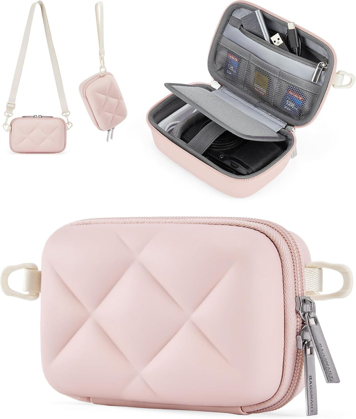 BAGSMART Digital Camera Case Protective Lightweight Camera Bag with Strap