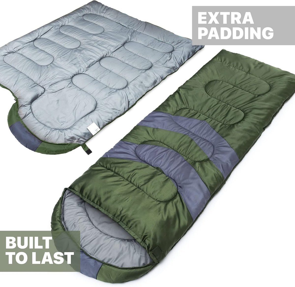 MalloMe Sleeping Bags for Adults Cold Weather & Warm - Backpacking Camping Sleeping Bag for Kids 10-12, Girls, Boys - Lightweight Compact Camping Essentials Gear Accessories Hiking Sleep Must Haves