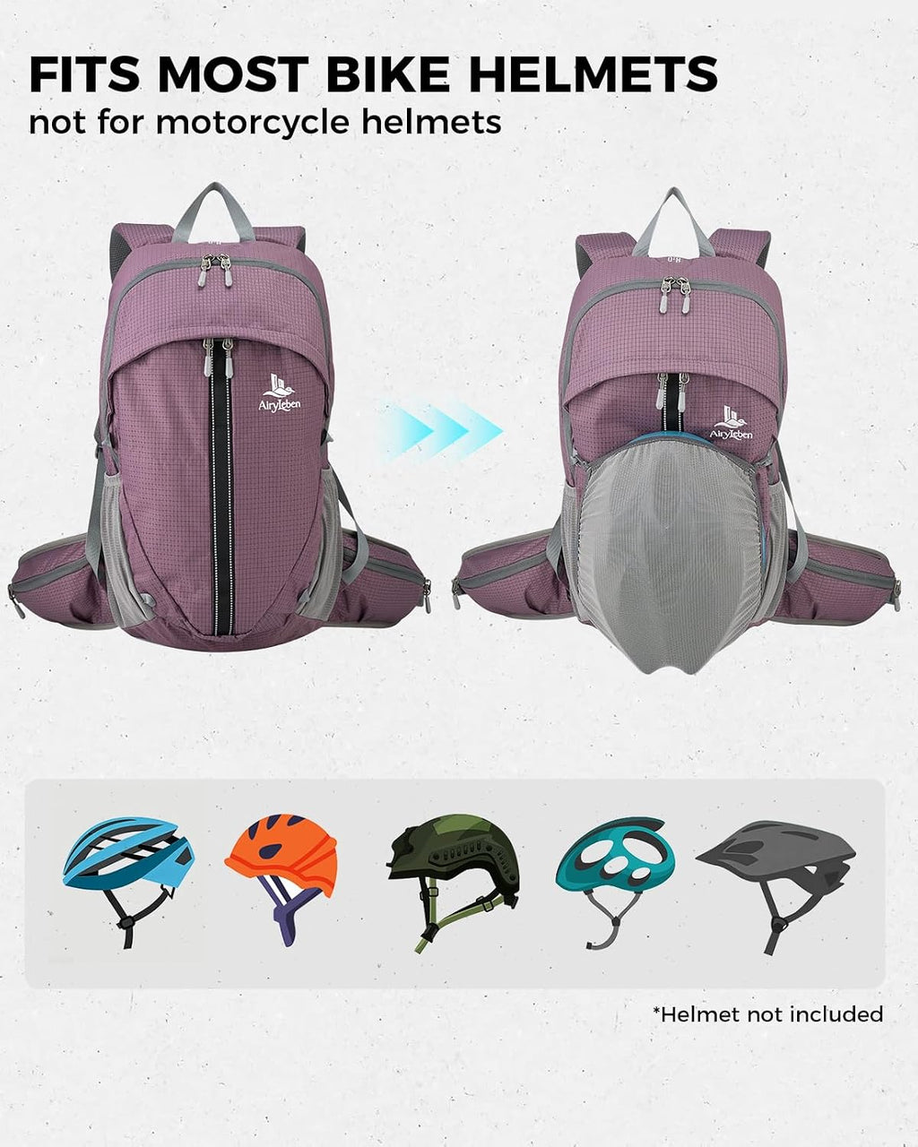 25L Hiking Backpack for Women Men, Lightweight Travel Day Pack, Purple