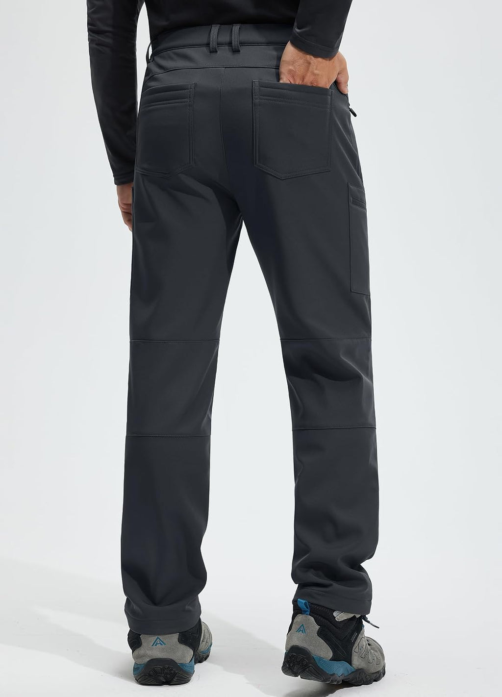 Libin Men's Fleece Lined Hiking Pants Snow Ski Water Resistant
