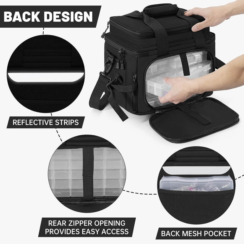 Fishing Tackle Bag Empty, Fits 3400-3600 & 4007 Lure Boxes