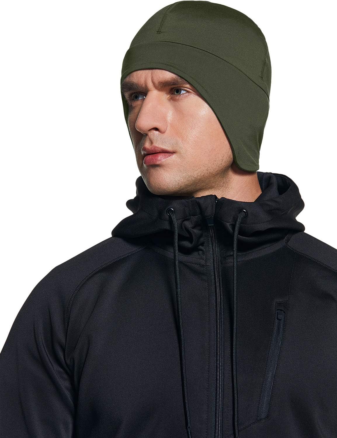 TSLA Men and Women Thermal Fleece Skull Cap, Winter Ski Cycling Under Helmet Liner, Running Beanie Hat