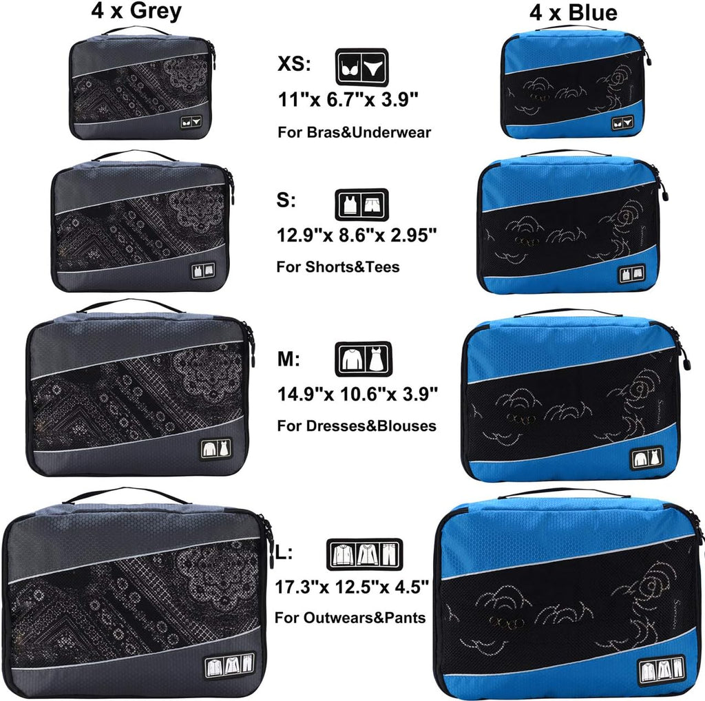 Packing Cubes large Luggage Organizers Bags For Travel Organizing Clothes