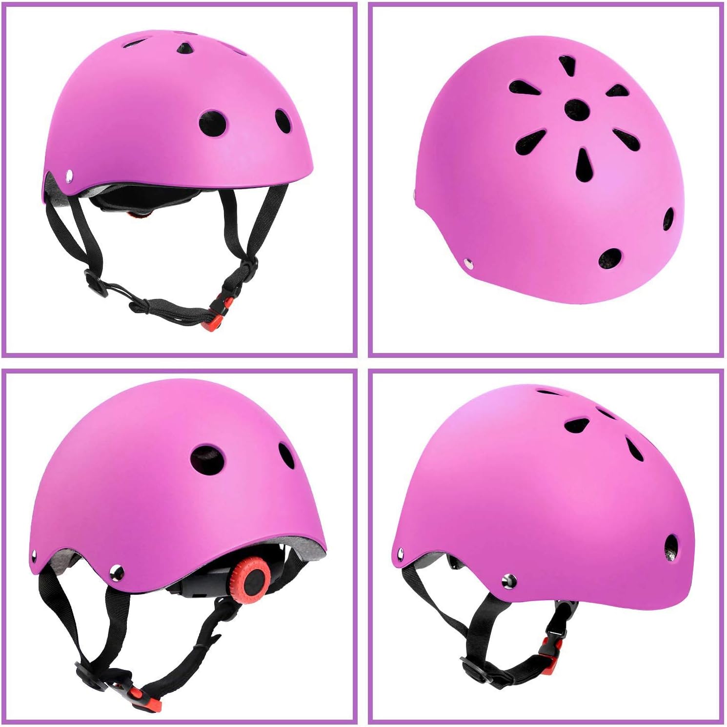 Adjustable Helmet for Ages 5-16 Kids Toddler Boys Girls Youth,Protective Gear with Elbow Knee Wrist Pads for Multi-Sports Skateboarding Bike Riding Scooter Inline skatings Longboard Roller Skate