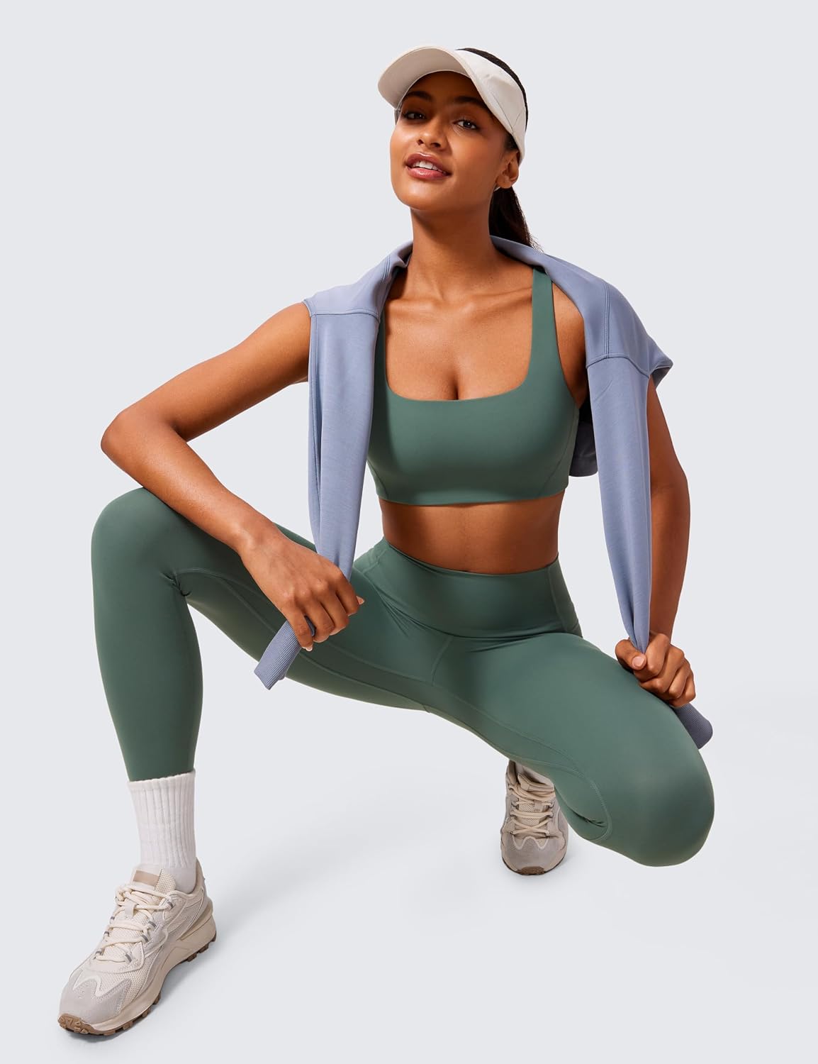 CRZ YOGA Butterlift Square Neck Sports Bras