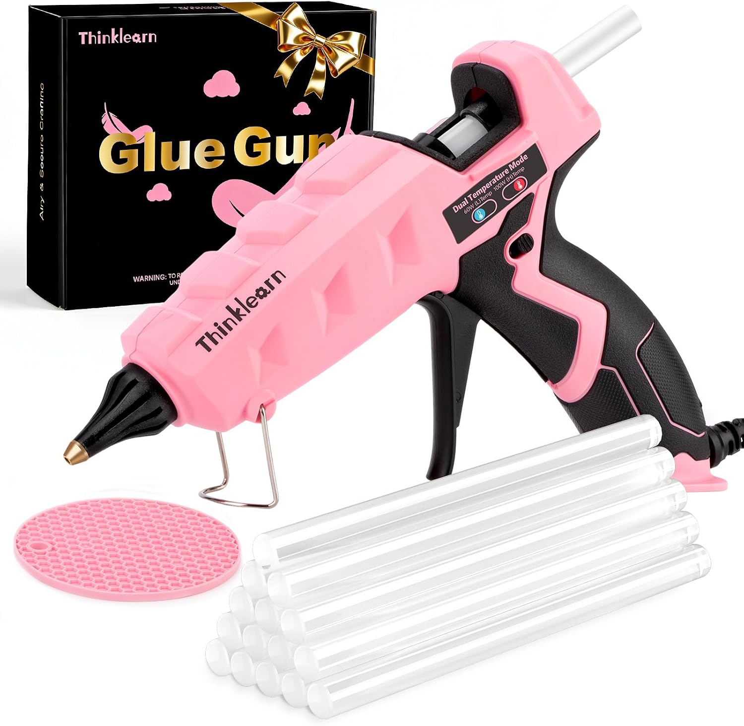 THINKLEARN Hot Glue Gun, Full Size, 60/100W Dual Power