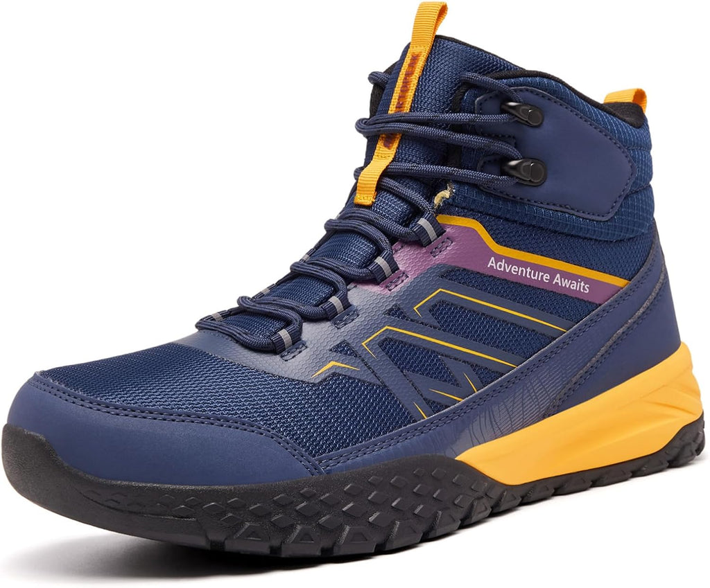 Men's Waterproof Hiking Boots - Trekking Shoes for Men, Outdoor Camping Mountaineering Backpacking Boots, All Terrain Hiking Trail Shoes