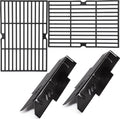 Criditpid Grill Replacement Parts for Dyna Glo DGF350CSP DGF350CSP-D 2 Burner Grill, Replacement for Dyna-Glo DGF350CSP Grates, Grill Heat Tents & Grill Grate Kit for Dyna Glo Heat Tent DGF350CSP.