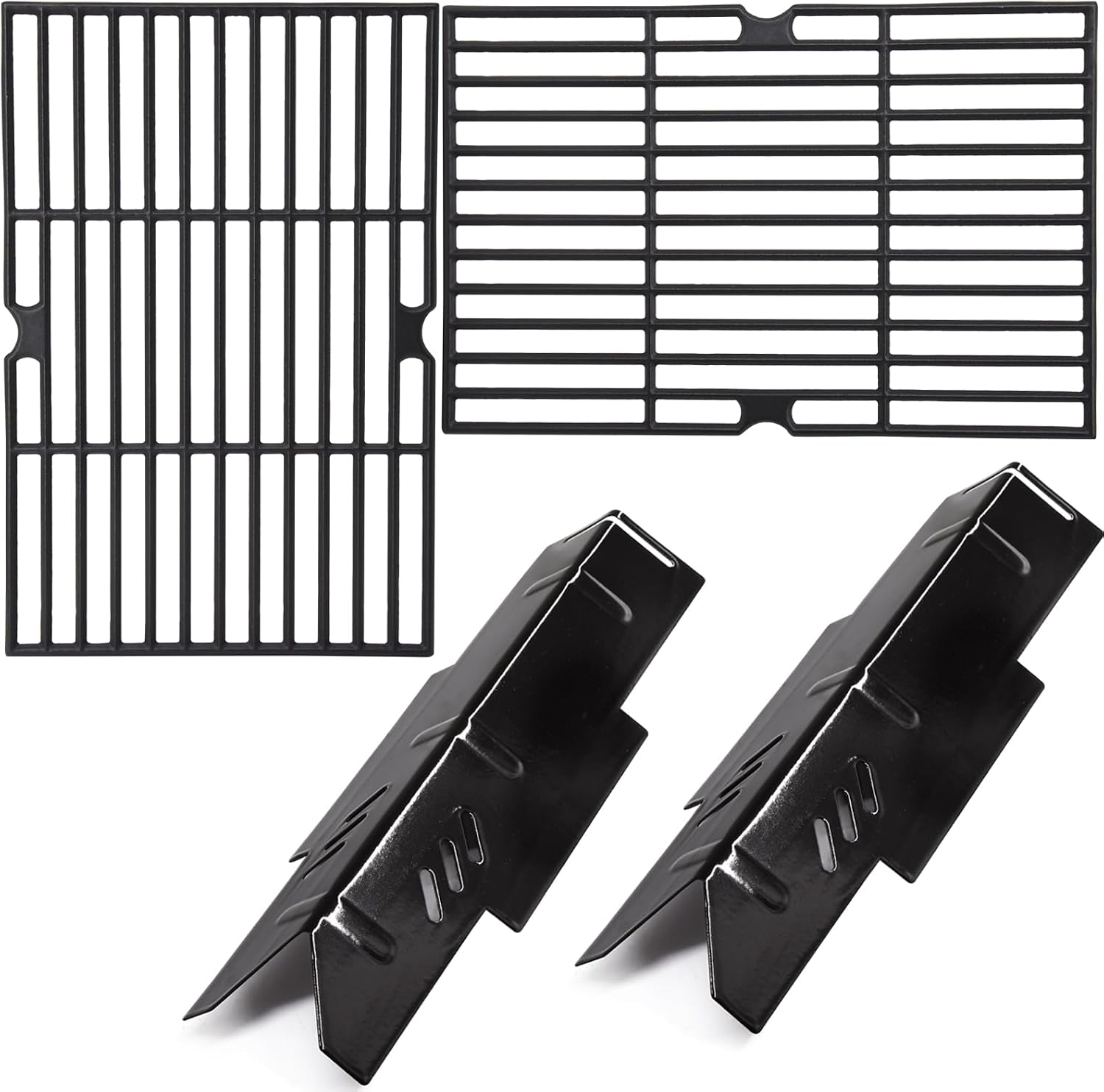 Criditpid Grill Replacement Parts for Dyna Glo DGF350CSP DGF350CSP-D 2 Burner Grill, Replacement for Dyna-Glo DGF350CSP Grates, Grill Heat Tents & Grill Grate Kit for Dyna Glo Heat Tent DGF350CSP.