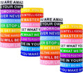 Motivational Quote Silicone Bracelets Inspirational Bands