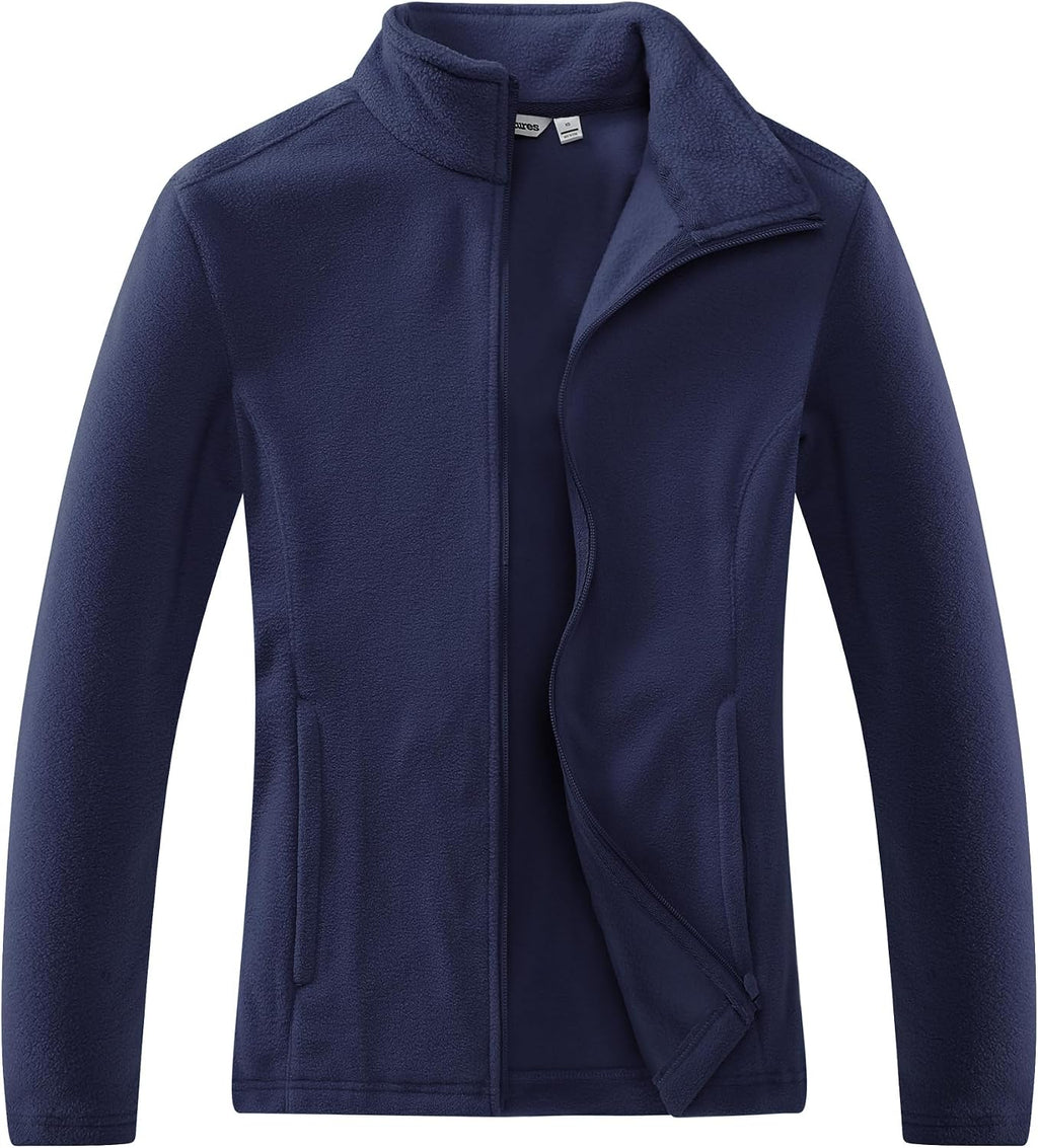 Outdoor Ventures Women's Lightweight Warm Polar Fleece Jacket Zip Up