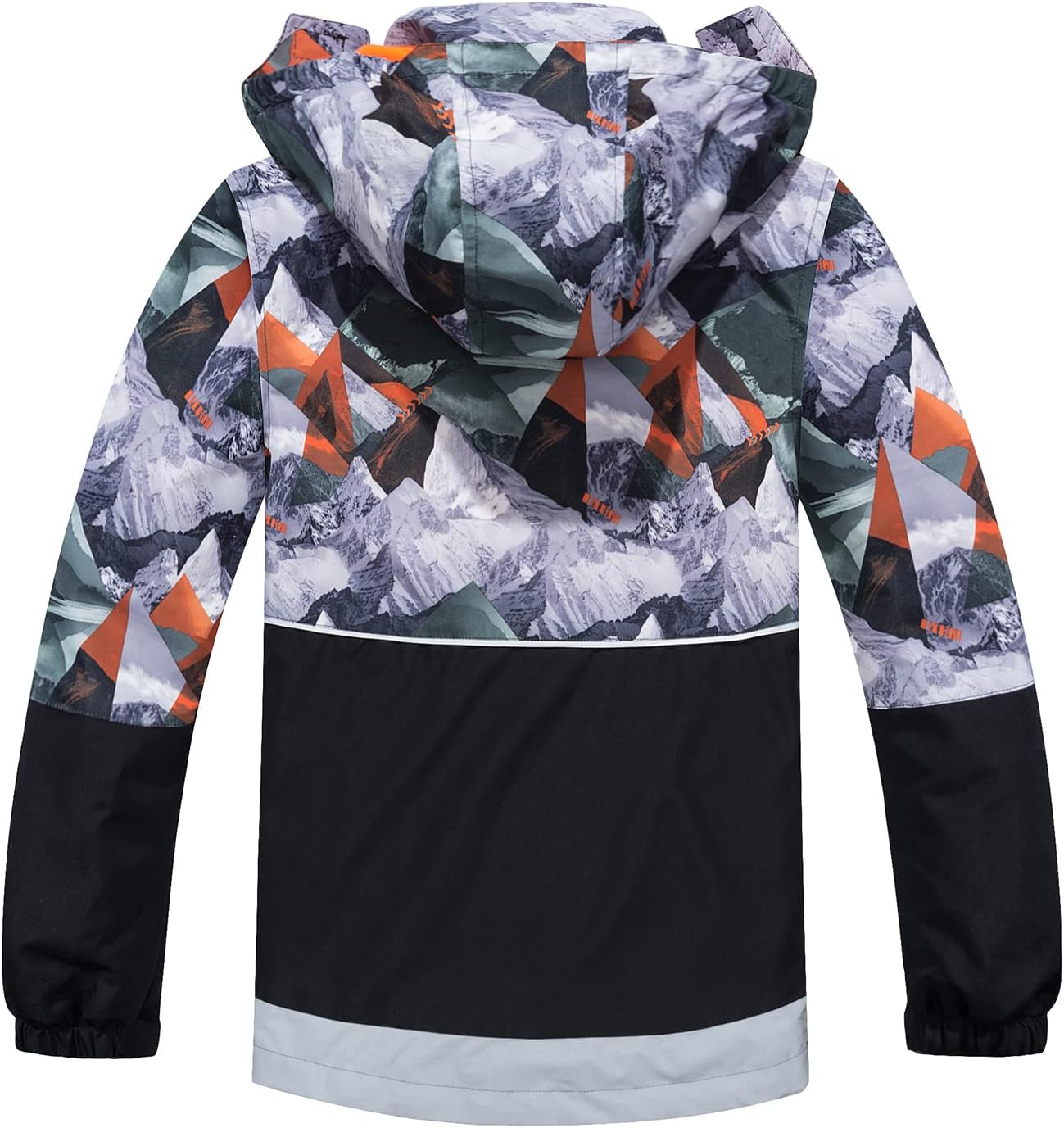 MGEOY Kids Rain Jacket, Waterproof Lightweight Hooded Windbreaker for Boys Girls 4-16Y