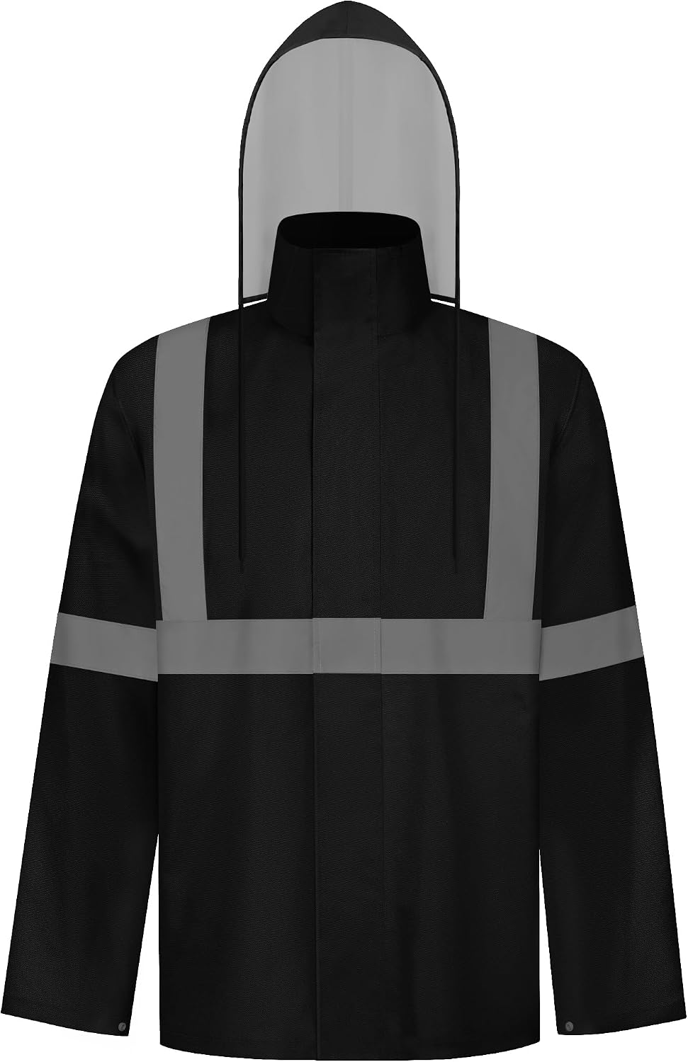 TCCFCCT Rain Suits for Men Waterproof Class 3 Reflective Rain Pants, Lightweight Rain Pants for Men with Hood, High Visibility Rain Gear for Safety Work & Outdoors, Durable, 2XL-3XL Orange P