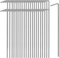 Oligei 45 Pack Tent Stakes, Stakes for Outdoor Decorations, Tent Stakes Heavy Duty, Metal Stakes, Tent Garden Stakes for Gardening & Canopies, Outdoor Christmas Decorations