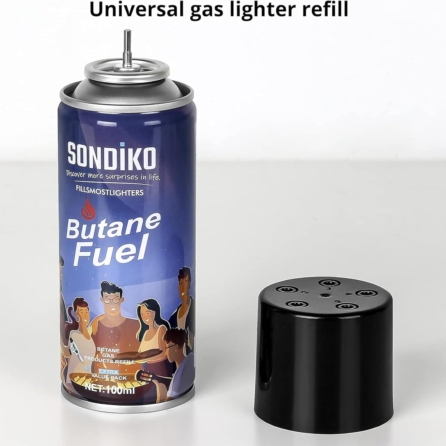 Sondiko Butane Refill, High-Purity Butane Fuel Canister 100ml
