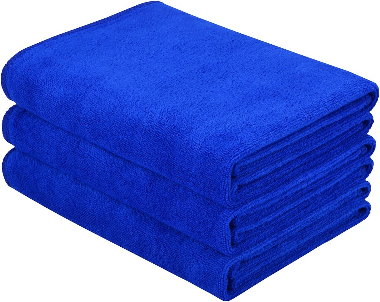 HOPESHINE Gyms Towels for Men & Women Microfiber Exercise Fitness Home Absorbent Sweat Yoga Towels Sports Towels Soft Fast Drying 16inch x32inch 3-Pack
