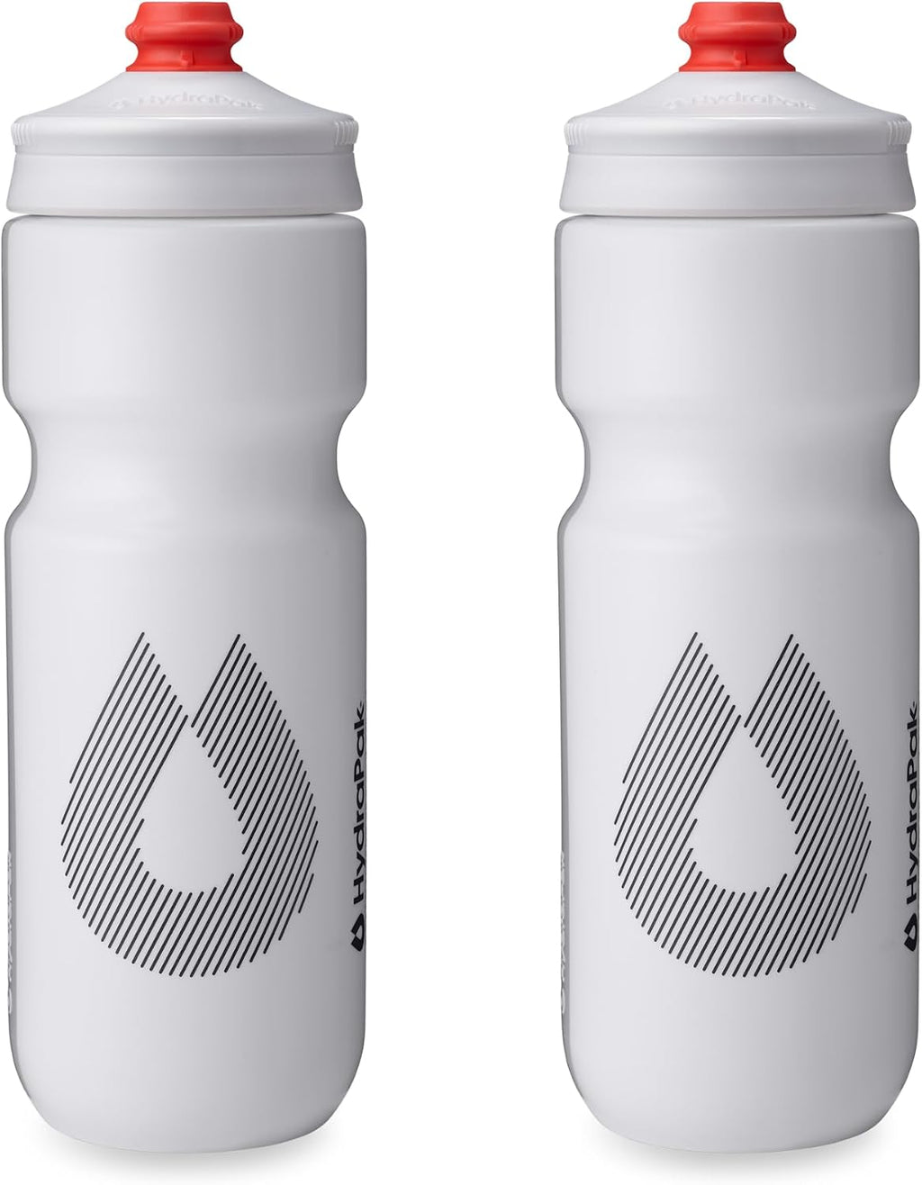 HydraPak Breakaway Surge Lightweight Bike Water Bottle (25oz, White)
