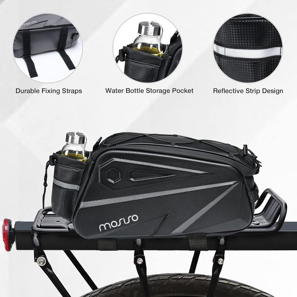 MOSISO Bike Rack Bag, Waterproof Bike Rear Rack Handbag Bicycle Trunk Bag