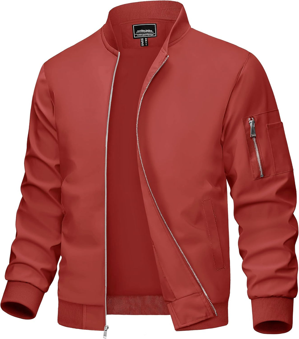 MAGCOMSEN Men's Bomber Jacket Lightweight Windbreaker Spring Fall Jacket