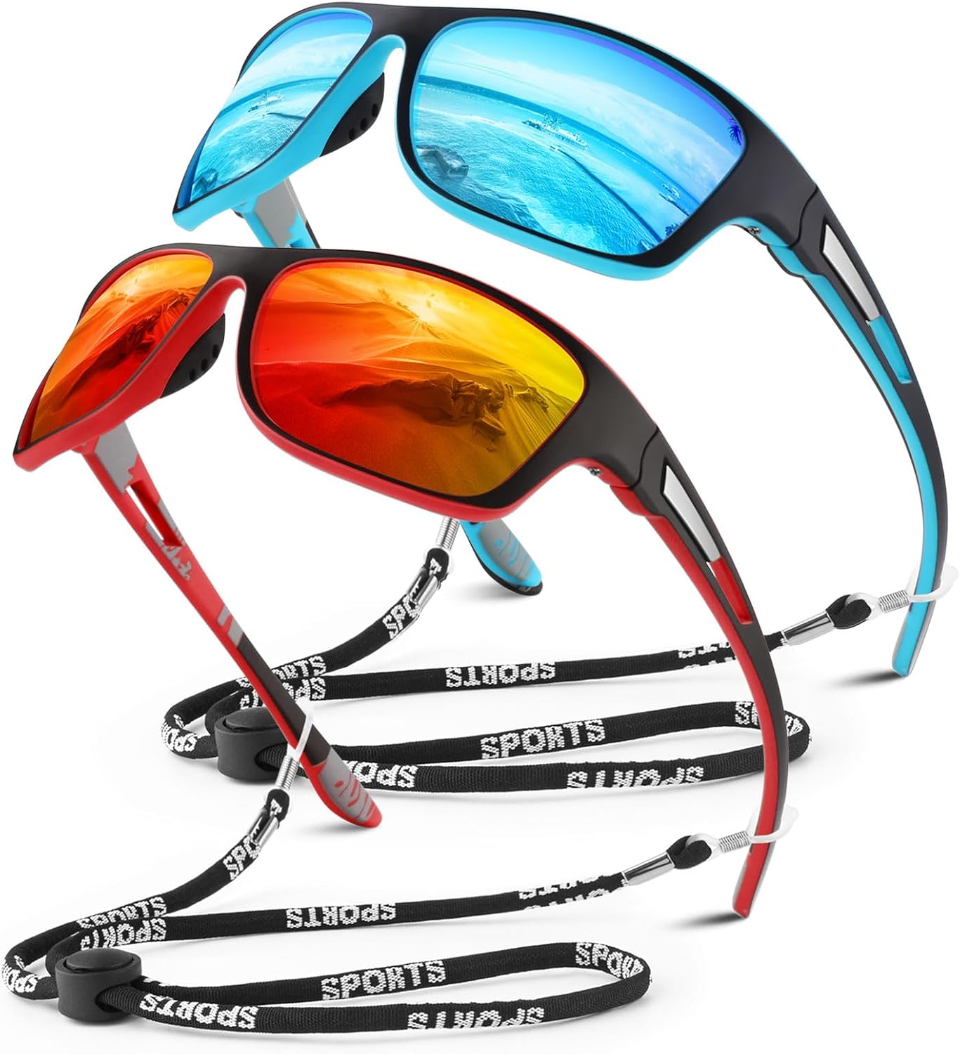 WEAROYO Polarized Sports Sunglasses Men Womens Fishing Running UV400