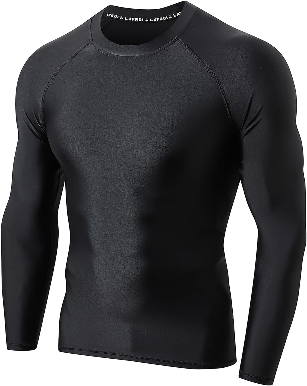 LAFROI Men's UPF 50+ BJJ Rash Guard Sun Protection Swim Shirt Long Sleeve | Quick Dry, lightweight, Baselayer, Compression Performance Fit, for Swim, Water Sports, Combat, CLY10C