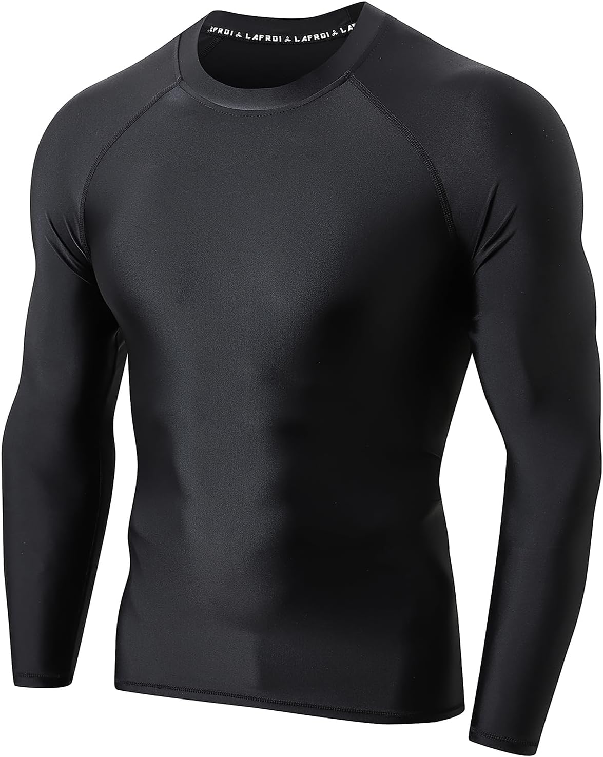 LAFROI Men's UPF 50+ BJJ Rash Guard Sun Protection Swim Shirt Long Sleeve | Quick Dry, lightweight, Baselayer, Compression Performance Fit, for Swim, Water Sports, Combat, CLY10C