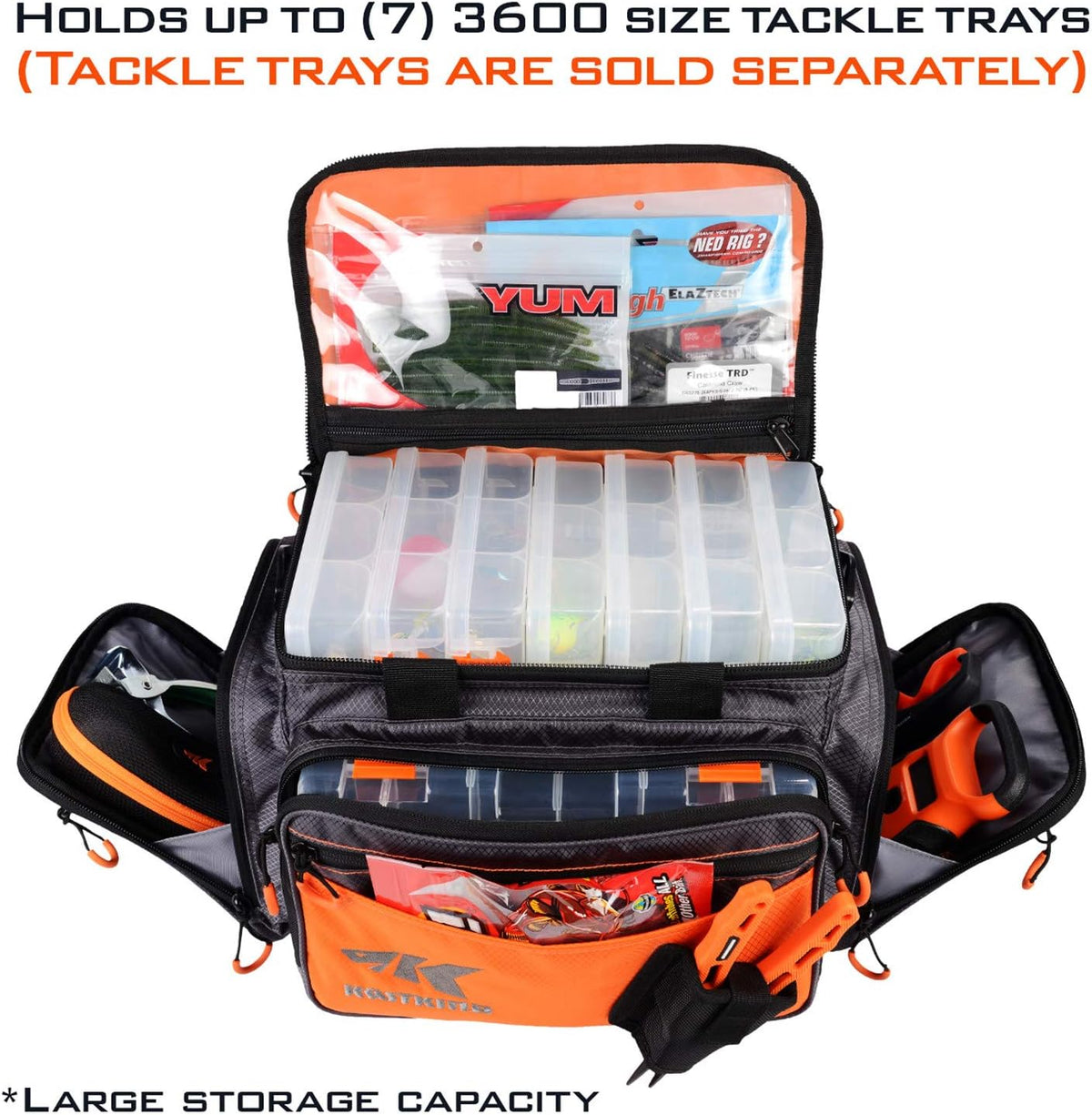 KastKing Bait Boss Tackle Bag, Saltwater Resistant Fishing Bag