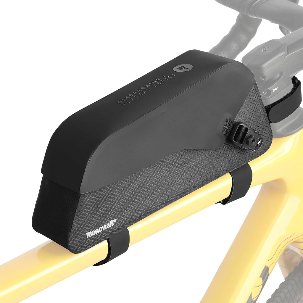 Rhinowalk Bike Top Tube Bag Waterproof IPX4 Magnetic Closure Frame Pouch for Road & MTB Slim Fit (Size 1.3L)